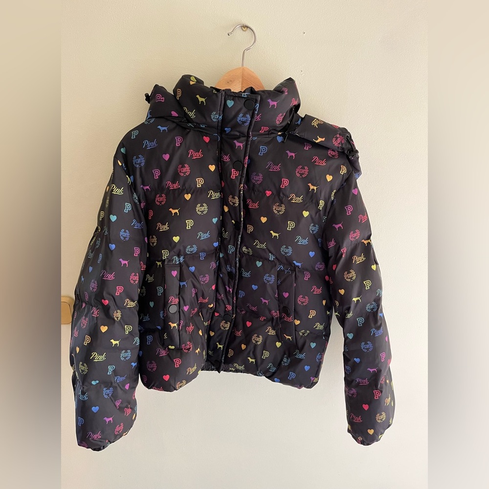 Victoria’s Secret PINK puffer coat size small limited edition